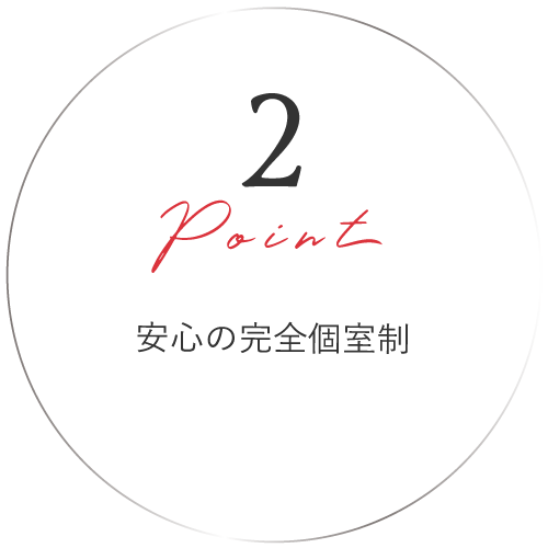 point2 安心の完全個室制